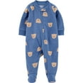 thumbnail image 1 of Carter's Child of Mine Baby Boys' Sleep N Play - Blue Bear Head, 1 of 3
