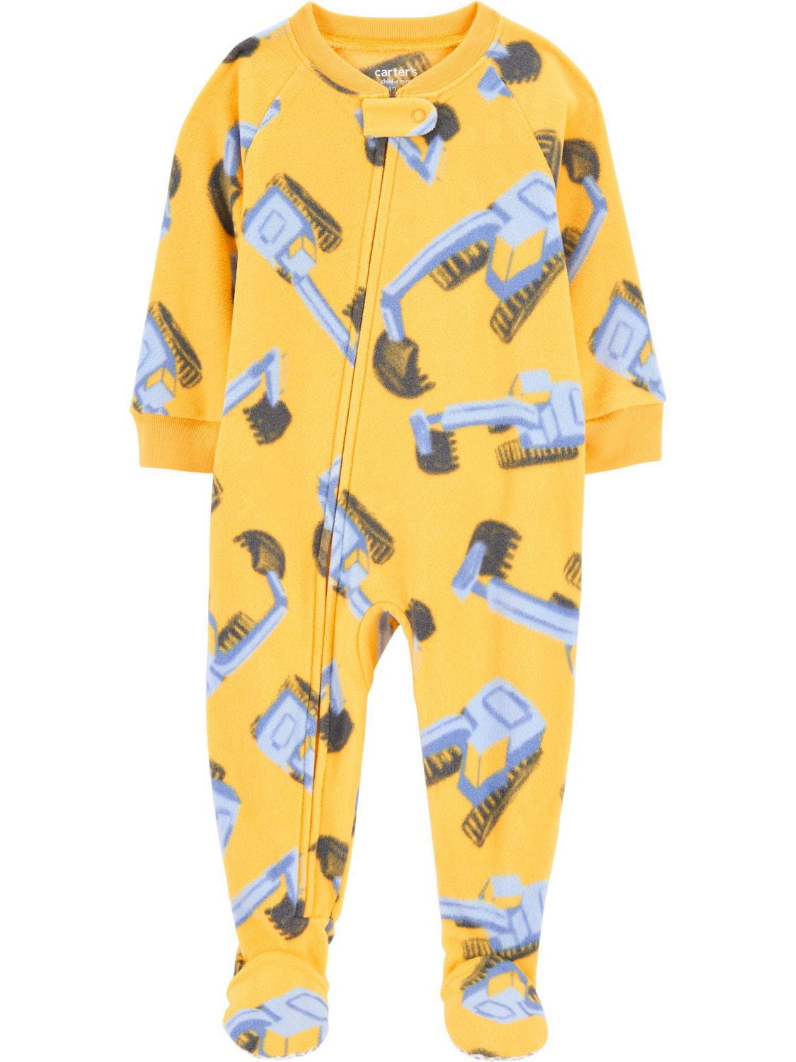 Carter's Child of Mine Toddler Boys' 1-Piece Pajama - Yellow Construction, Sizes: 6/9 Months 5T