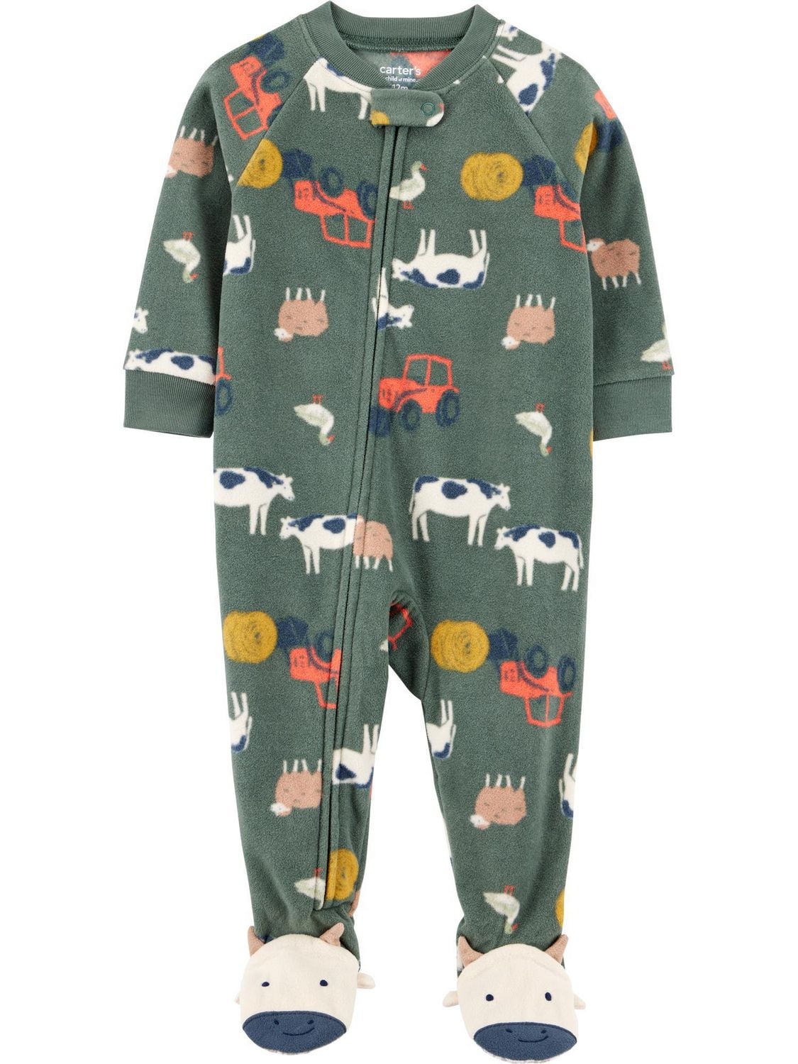 Carter's Child of Mine Toddler Boys' 1-Piece Pajama - Farm, Sizes: 6/9 Months 5T