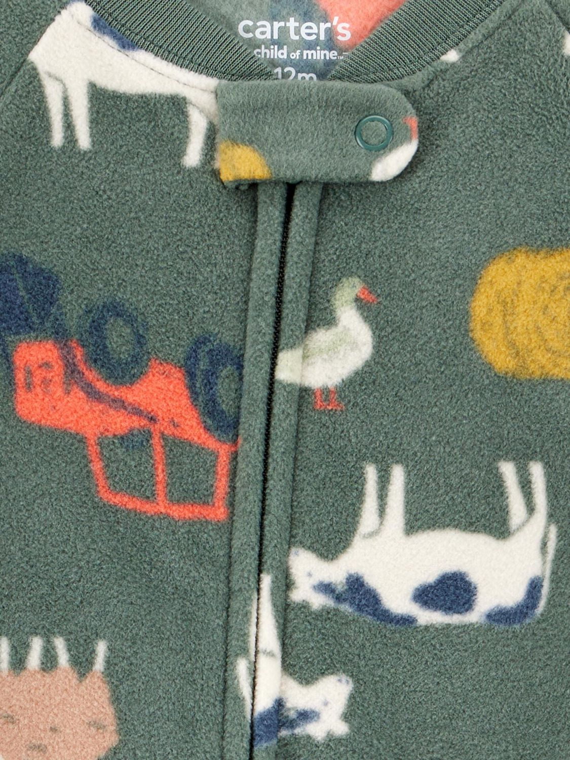 Carter's Child of Mine Toddler Boys' 1-Piece Pajama - Farm, Sizes: 6/9 Months 5T