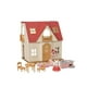 Chalet douillet au toit rouge de Calico Critters, ensemble de jeu pour maison de poupées avec figurines, meubles et accessoires Maison de poupée – image 3 sur 8