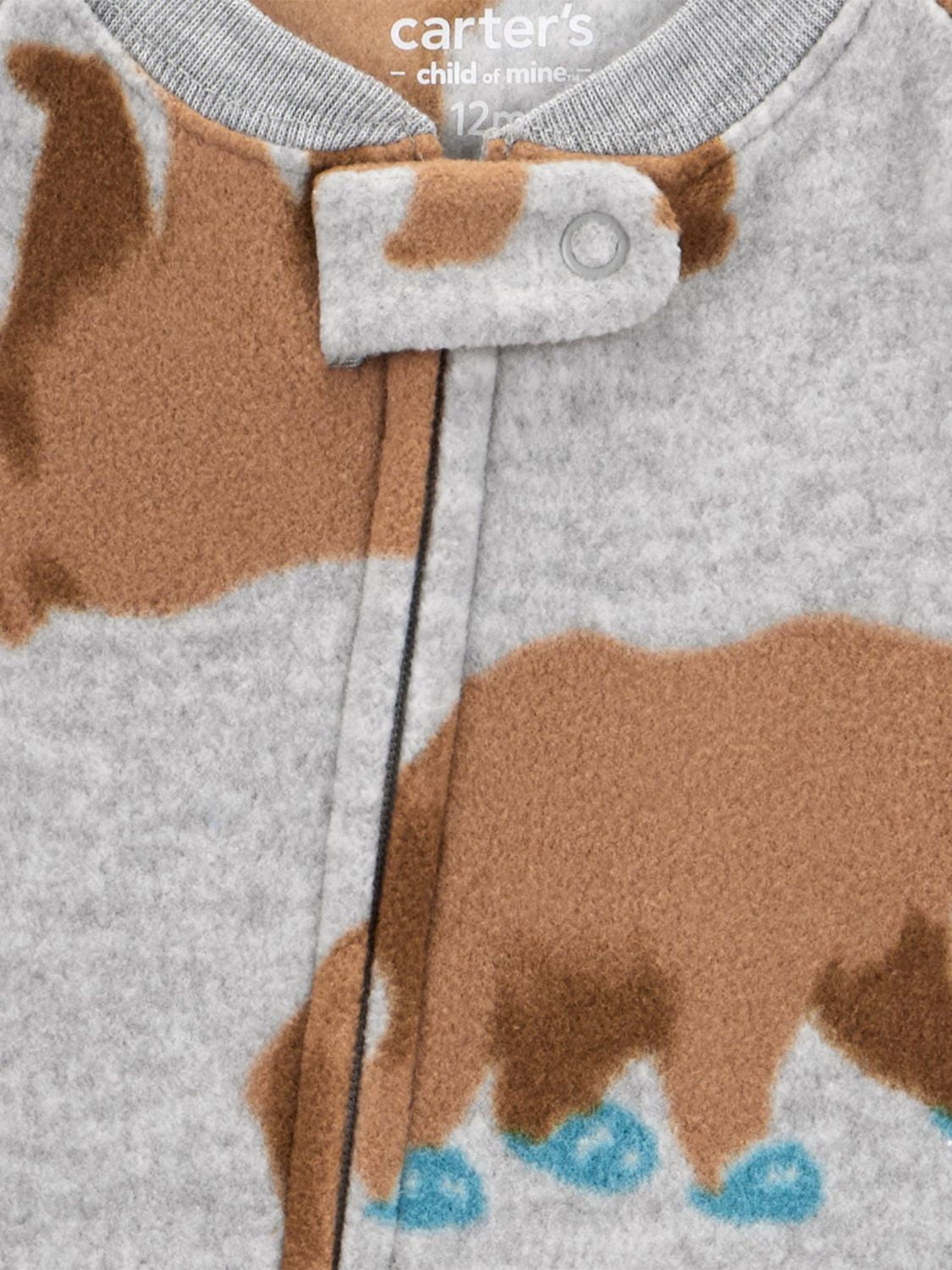 Carter's Child of Mine Toddler Boys' 1-Piece Pajama - Bear, Sizes: 6/9 Months 5T