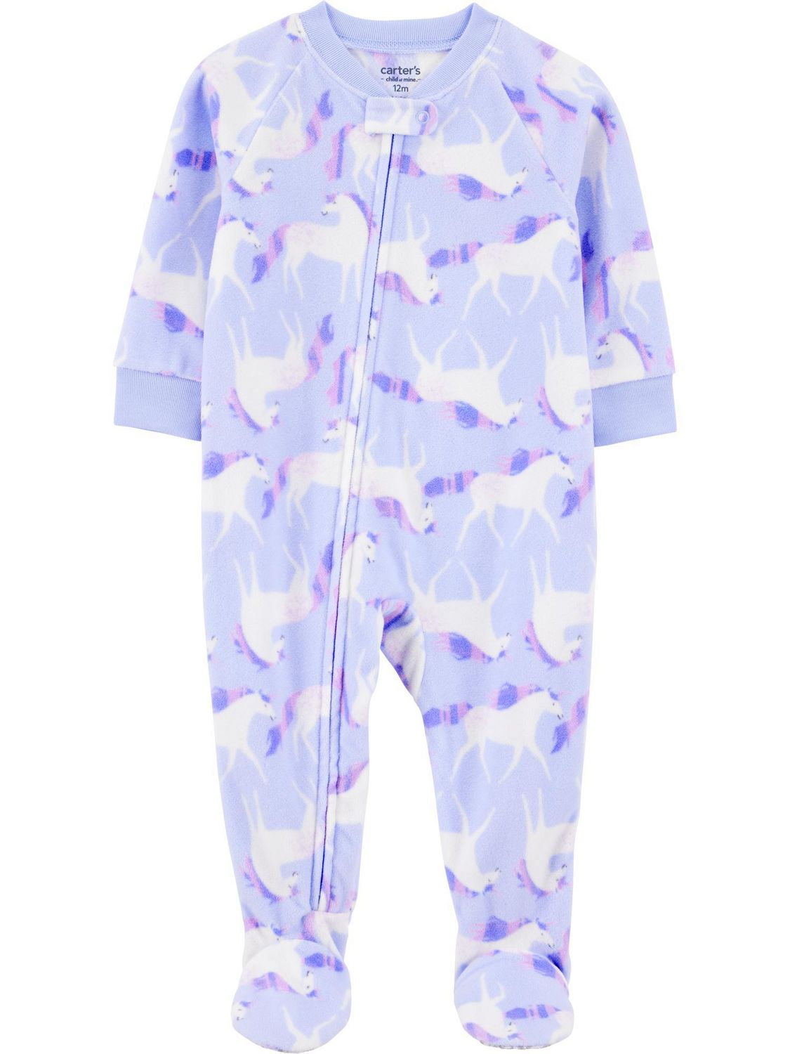 Carter's Child of Mine Toddler Girls' 1-Piece Pajama - Blue Unicorn, Sizes: 6/9 Months 5T