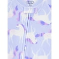 thumbnail image 3 of Carter's Child of Mine Toddler Girls' 1-Piece Pajama - Blue Unicorn, 3 of 3