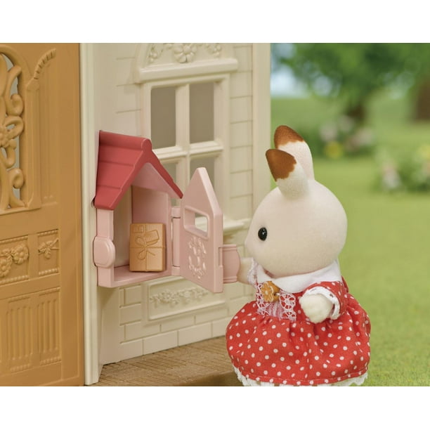 Calico Critters Red Roof Cozy Cottage, Dollhouse Playset with Figure,  Furniture and Accessories, Dollhouse with Accessories 