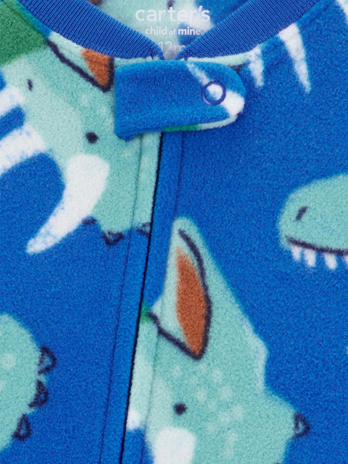 Carter's Child of Mine Toddler Boys' 1-Piece Pajama - Blue Dino