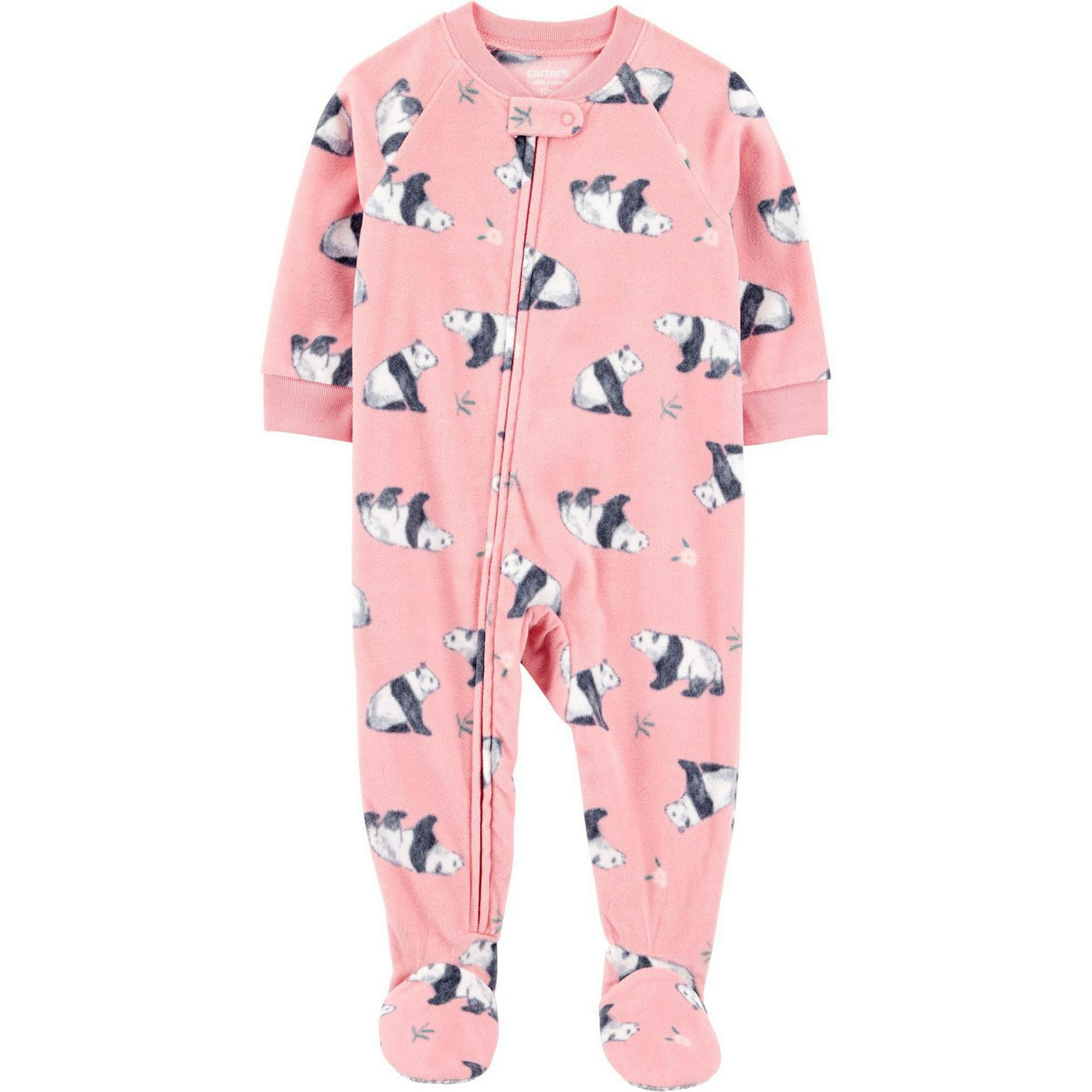 Carter's Child of Mine Toddler Girls' 1-Piece Pajama Pink Panda - Main Image
