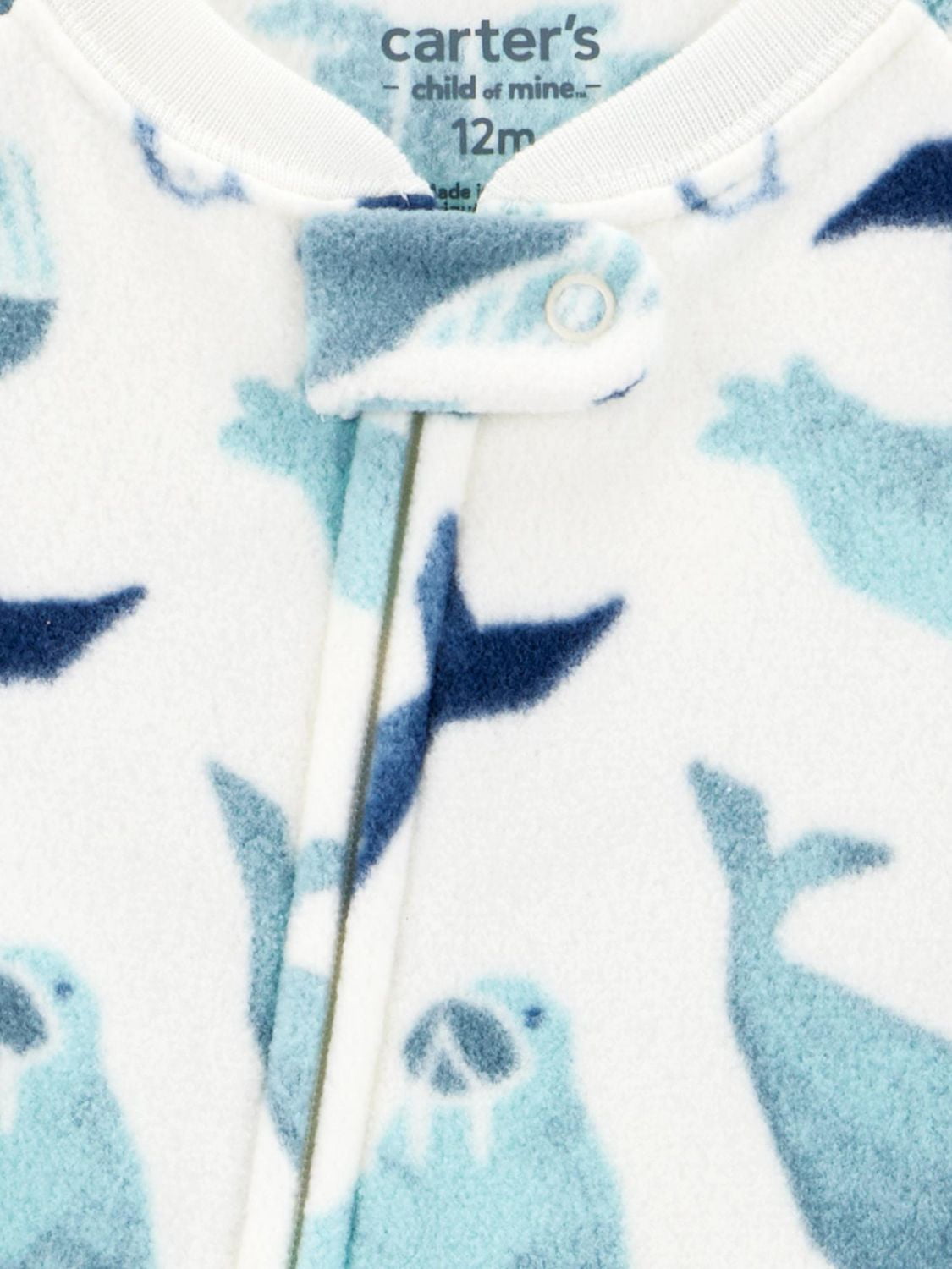 Carter's Child of Mine Pyjama 1 pièce pour tout-petit garçon - Baleine Bleu Tailles : 6/9 mois - 5T