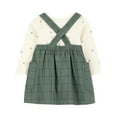 thumbnail image 2 of Ensemble pull pour bébé fille Carter's Child of Mine - Plaid vert, 2 of 5