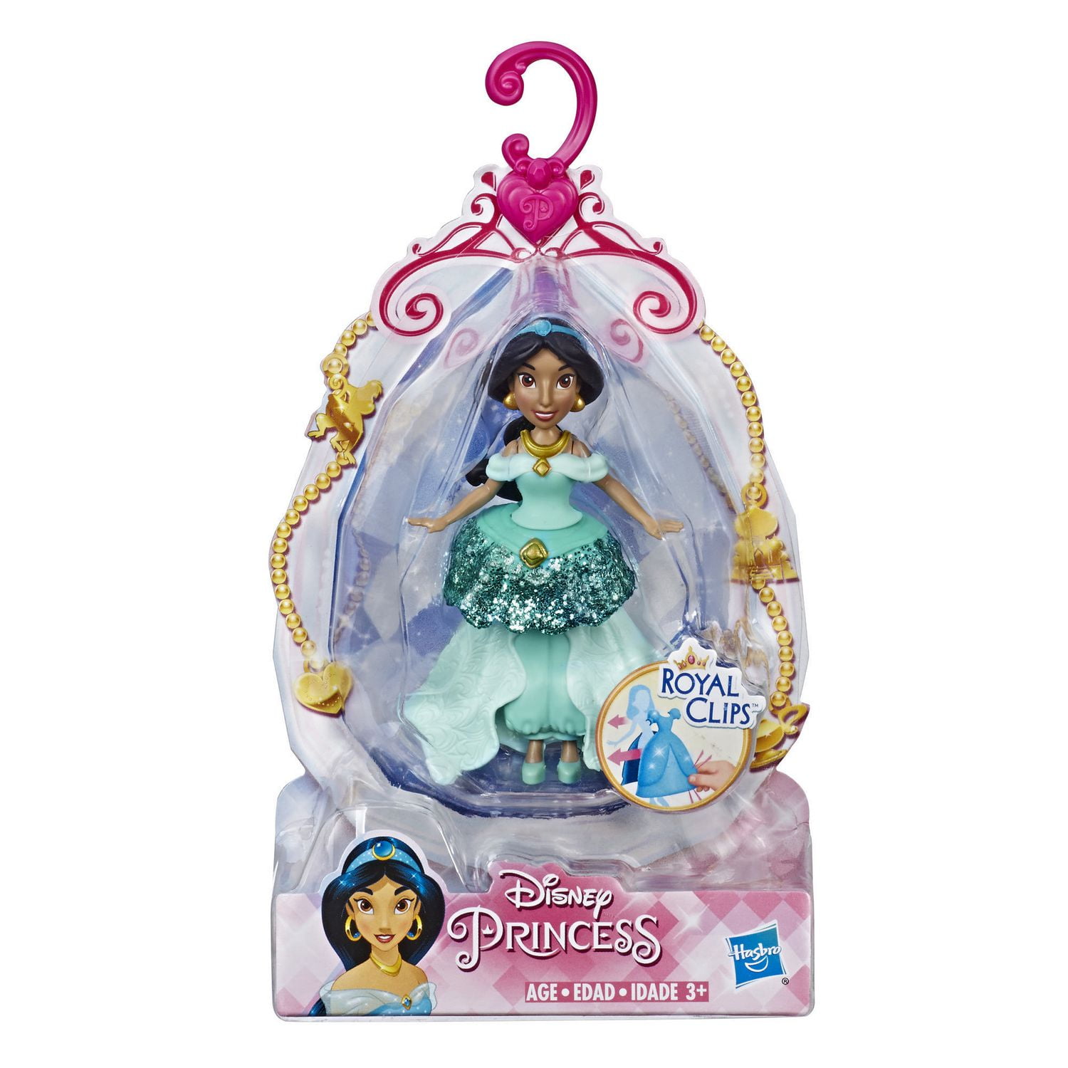 Принцессы дисней купить. Кукла Hasbro Disney Princess Royal clips, 9 см, e3049.