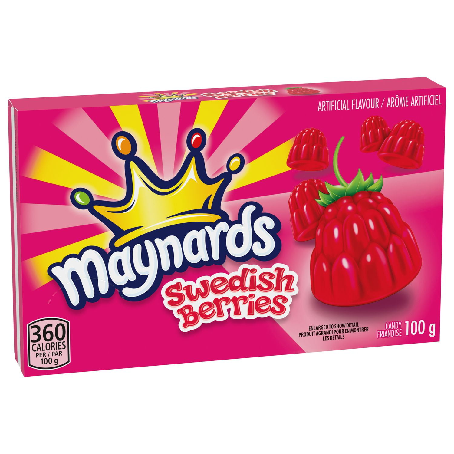 Maynards, Swedish Berries Candy, Gummy Candy, Candy Box, 100 g