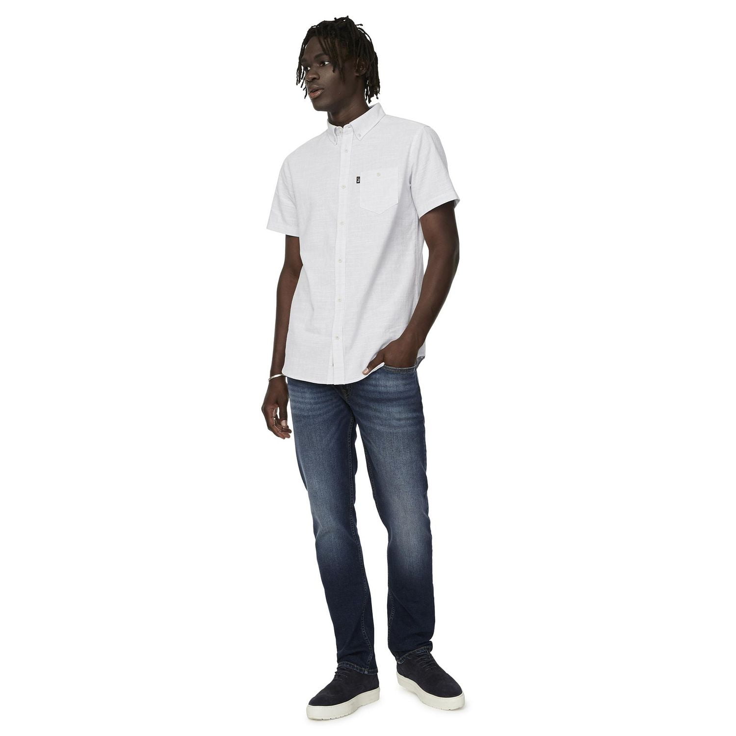 Indigo slim fit sales jeans