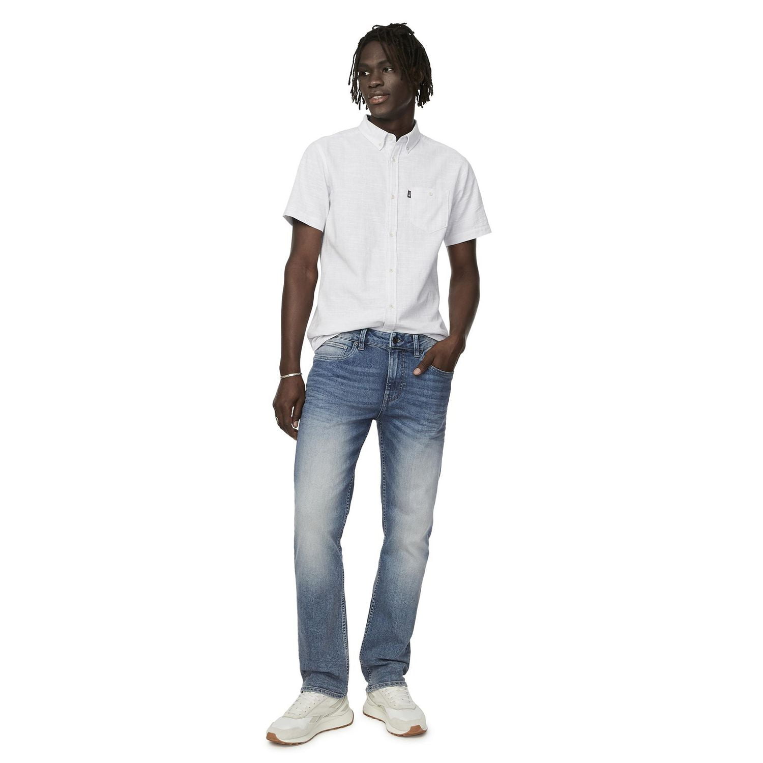 Jean à Jambe Droite Contrastée Pour Homme Par iJeans