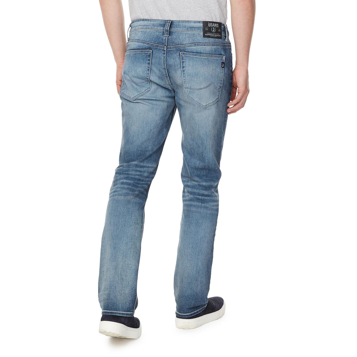 Jean à Jambe Droite Contrastée Pour Homme Par iJeans