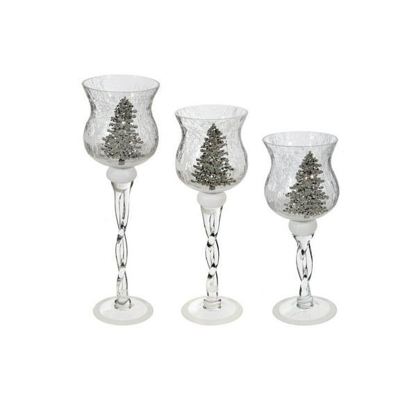 Shimmery Tree 3 Pc Handle Holder Set
