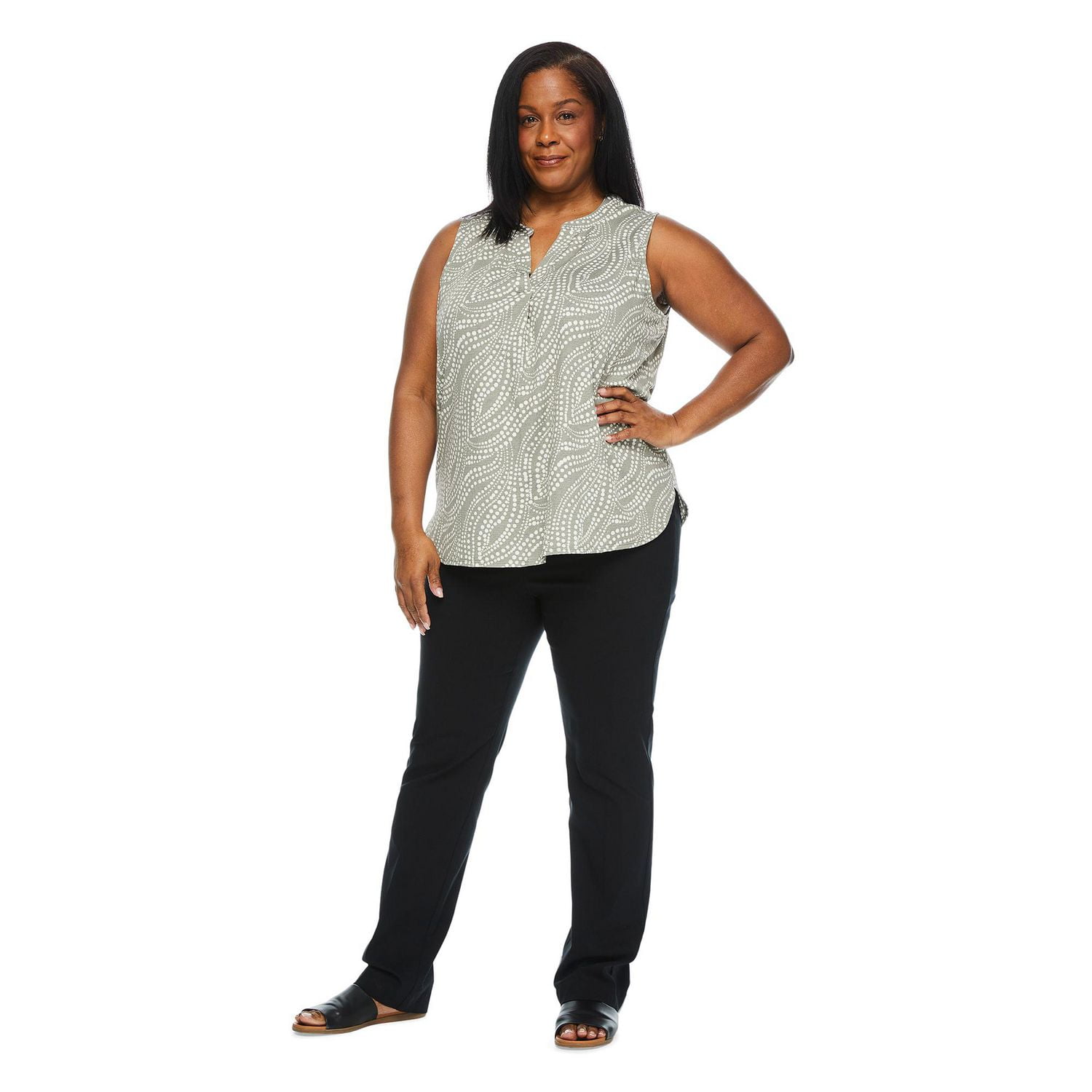 Iyla Women's Plus Crinkle Top