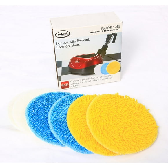 Ewbank Mixed Polisher Pad Set For Ewbank Floor Polishers EPV1100 And EP170, Bulk Pack