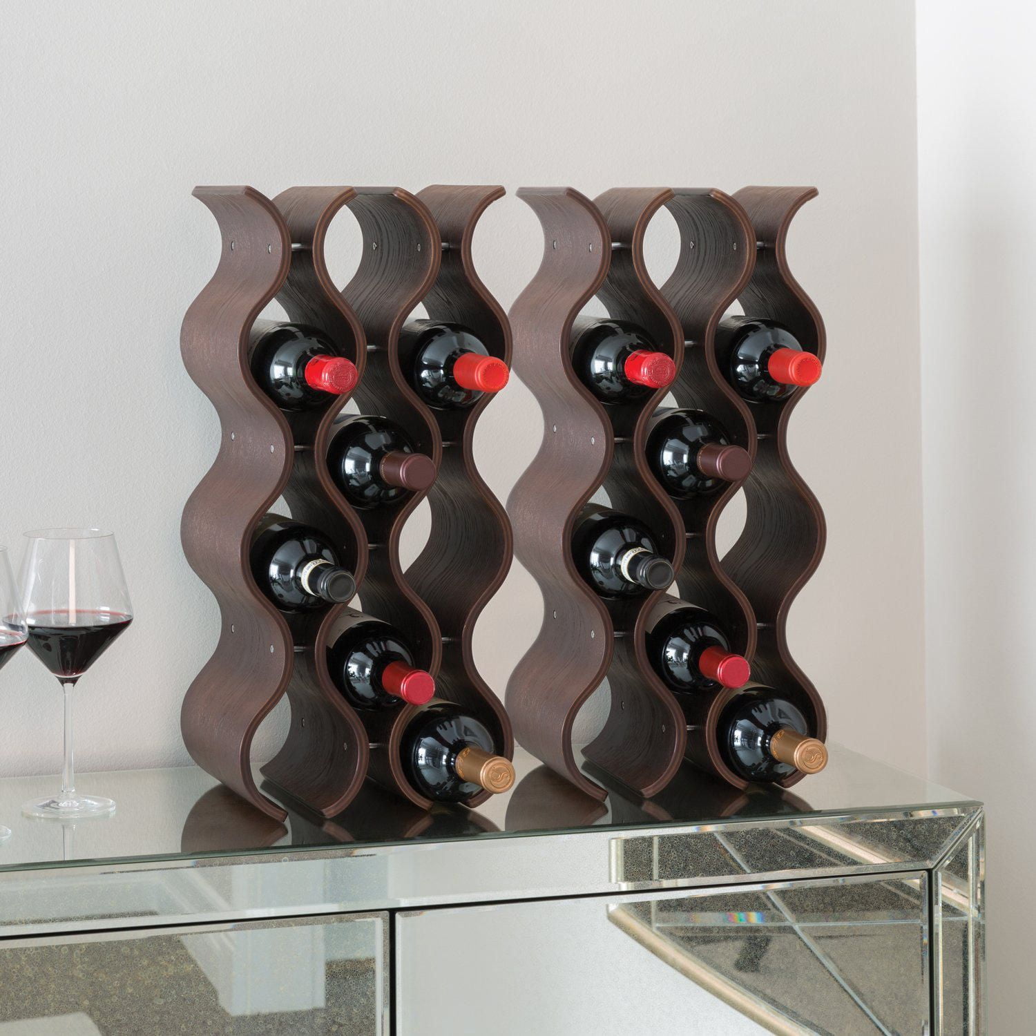 Seville Classics 12 Bottle Wavy Wine Rack - Walmart.ca