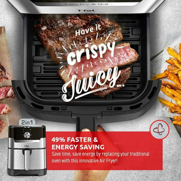 Easy Fry 2-in-1 Air Fryer Grill, New Model