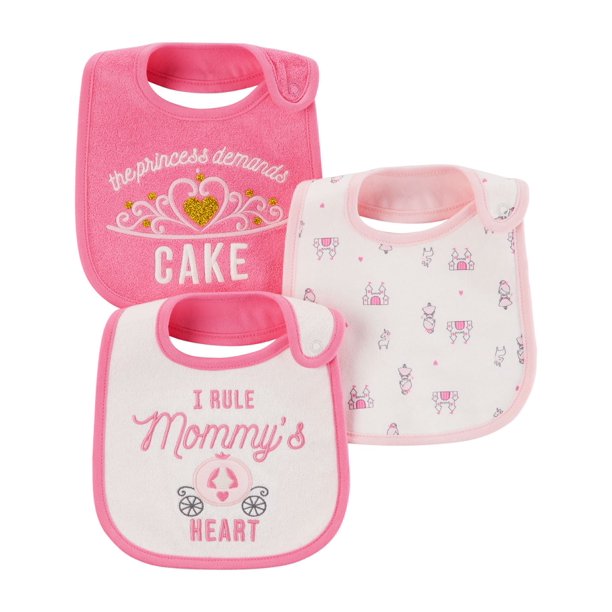 Emballage de 3 bavoirs Fille Child of Mine made by Carter’s - Princess