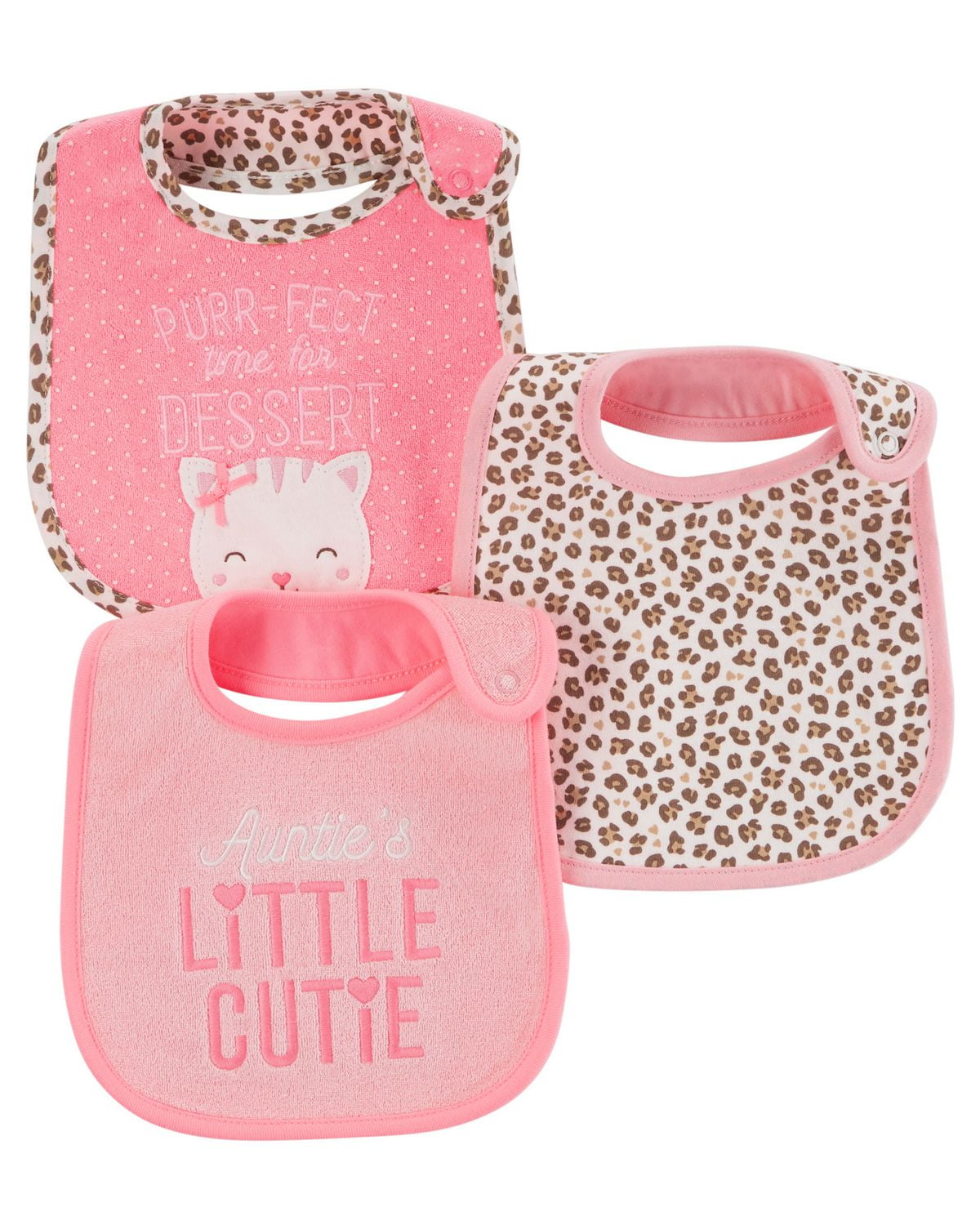 Child of Mine made by Carter's Girls 3Pack Bibs Animal Walmart Canada
