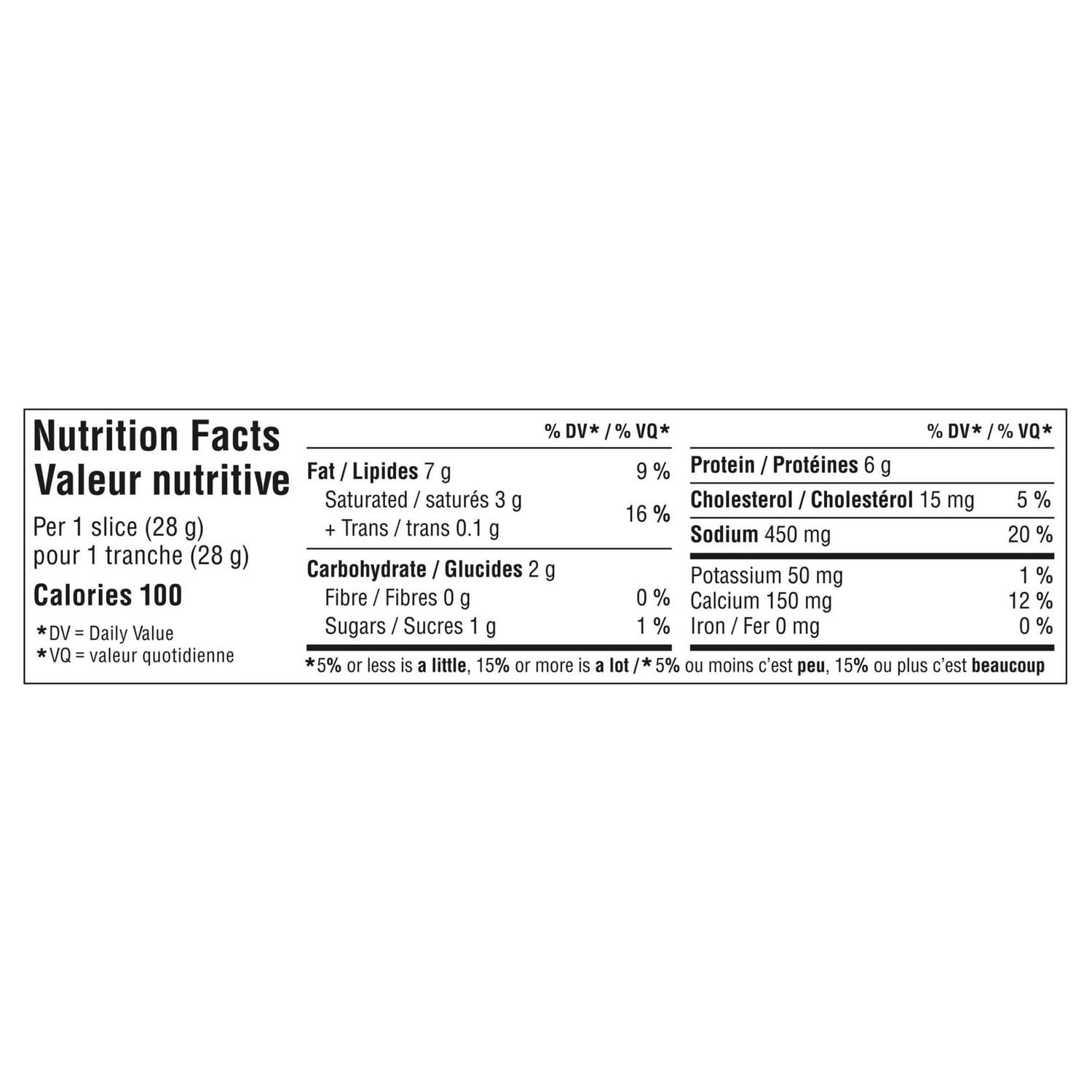 Tranches De Fromage Fondu Extra Cheddar 390 g