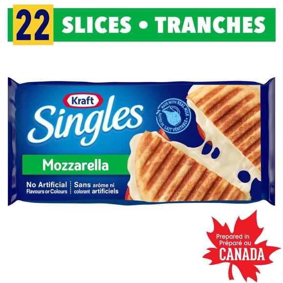 Kraft Singles Mozzarella Processed Cheese Slices