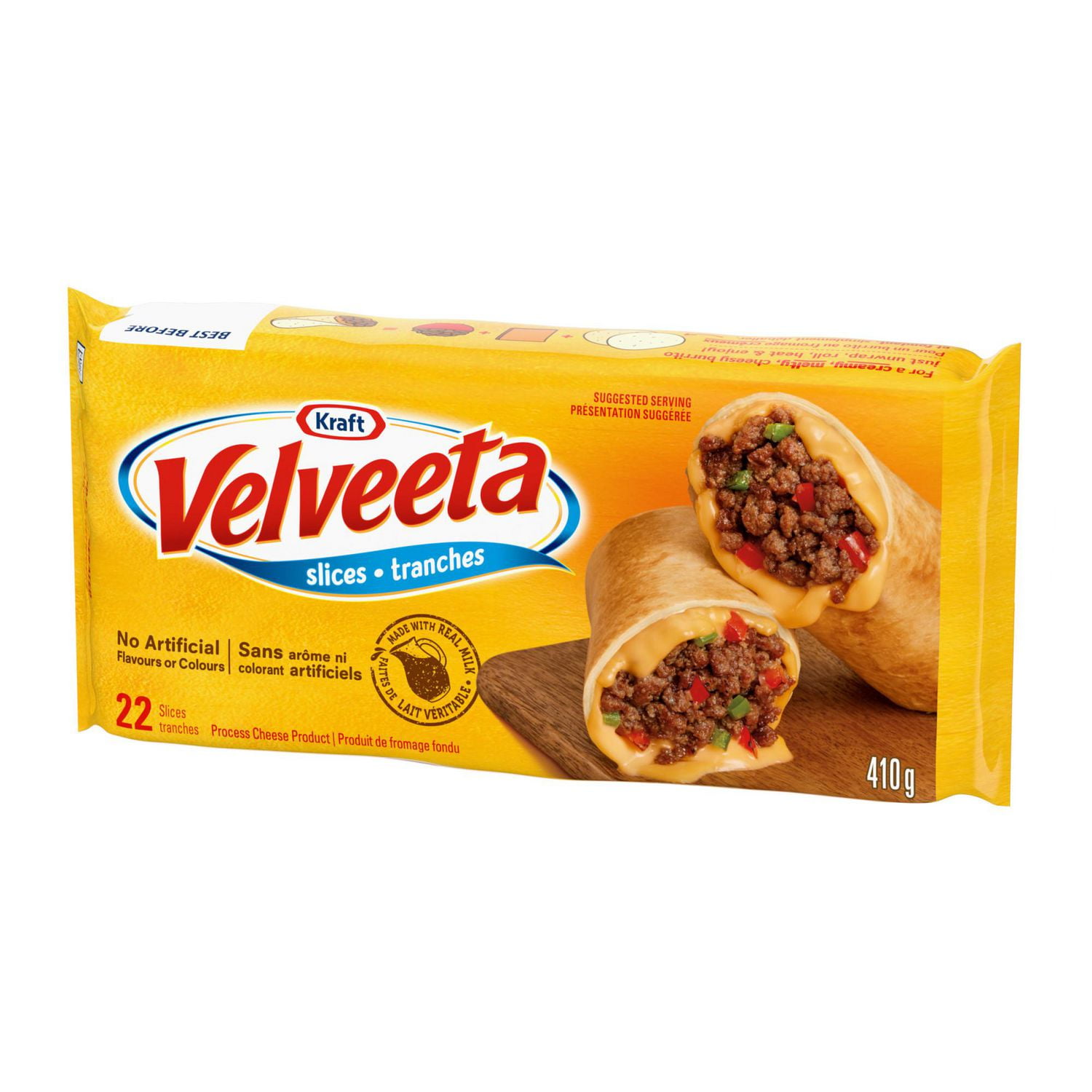 Tranches minces de fromage fondu Velveeta Original 22 tranches