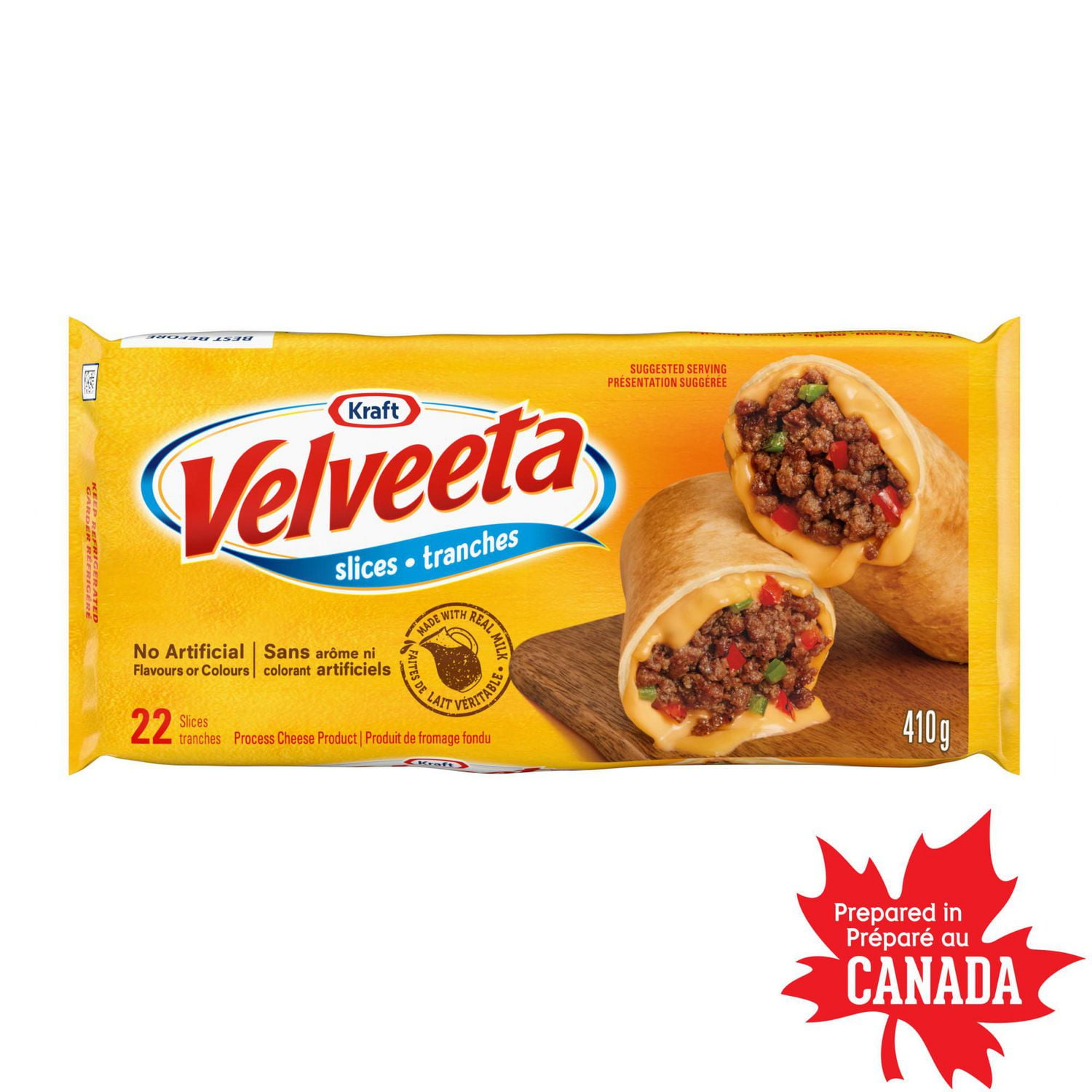 Tranches minces de fromage fondu Velveeta Original 22 tranches
