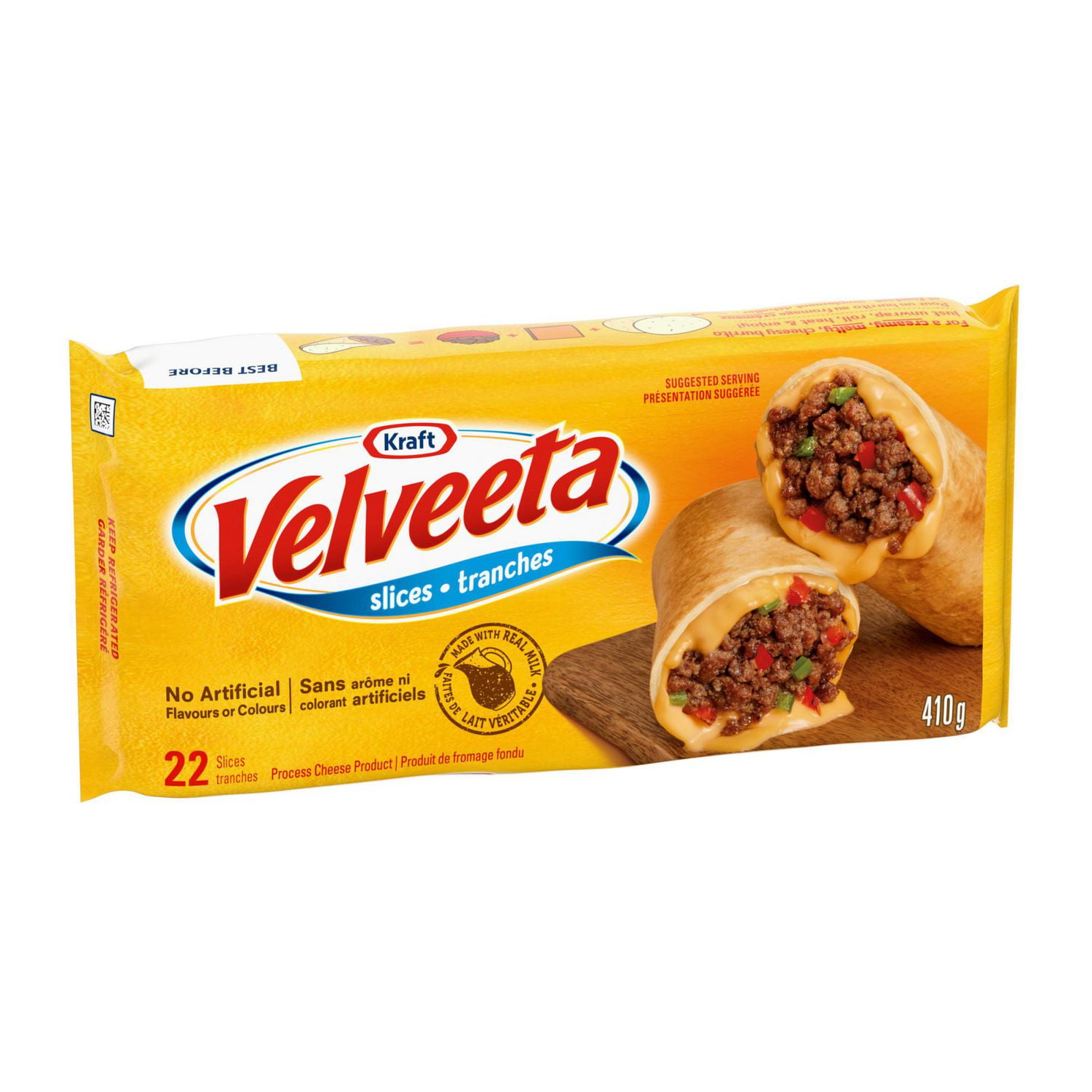 Tranches minces de fromage fondu Velveeta Original 22 tranches