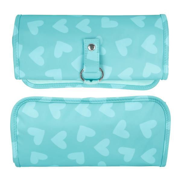 EQB Cosmetic Bag Roll Up Pouch Fun Hearts