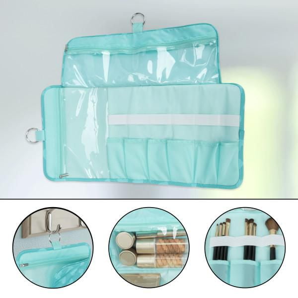 EQB Cosmetic Bag Roll Up Pouch Fun Hearts