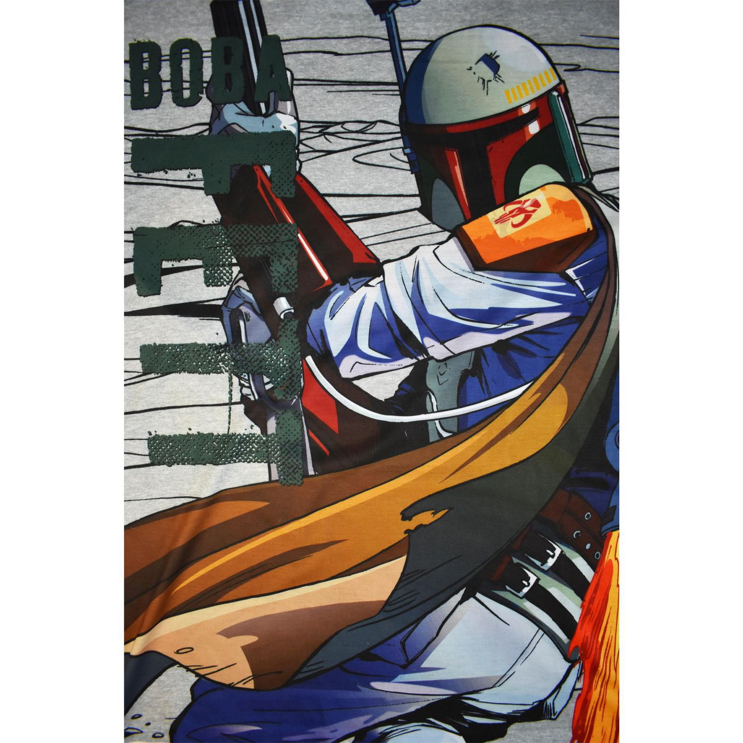 Mens Star Wars Boba Fett Jetpack Short Sleeve T-Shirt