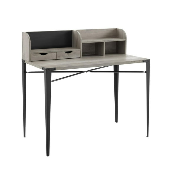 Secrétaire industriel de 106,68 cm (42 po) avec huche - Gris délavé
