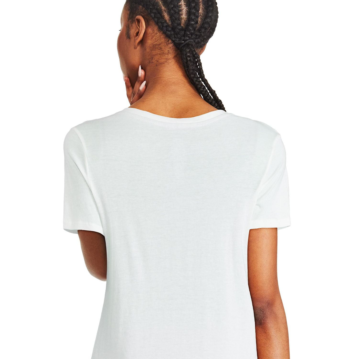 T-shirt de nuit avec encolure en V George pour femmes Tailles TP–TTG