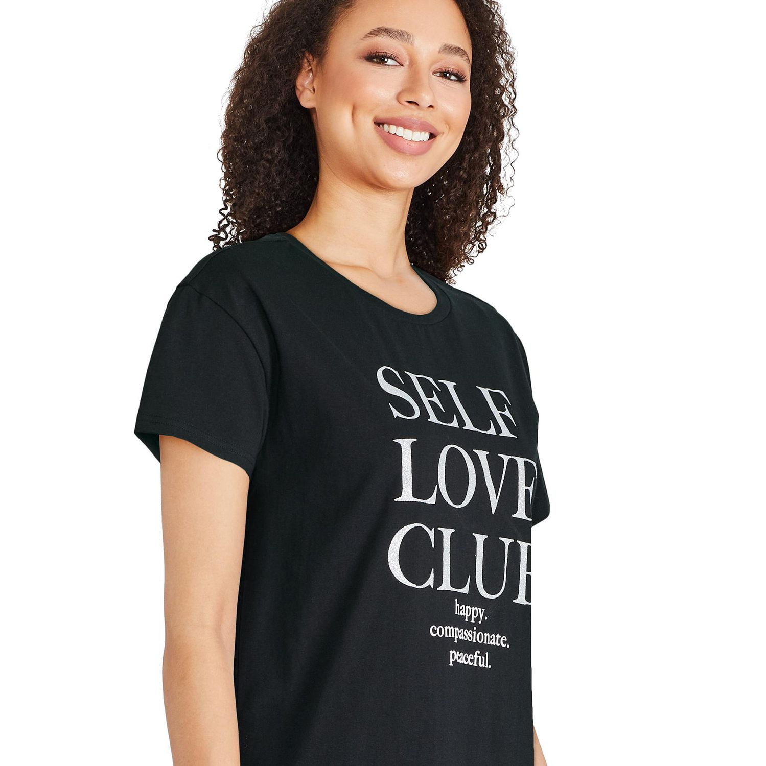 Chemise de nuit à encolure ras du cou George pour femmes