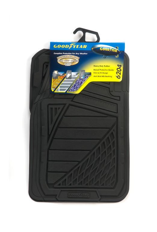 Premium Goodyear Rubber Mat Set Black Black Walmart Canada