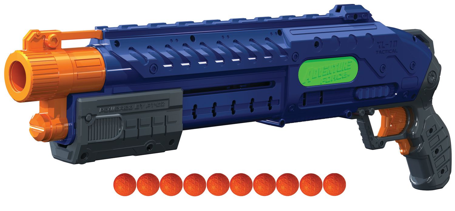 Adventure Force Tactical Strike Monolith Ball Blaster automatique avec 40  tours - Compatible avec les autres grandes marques RIVAL et Hyper Rounds 