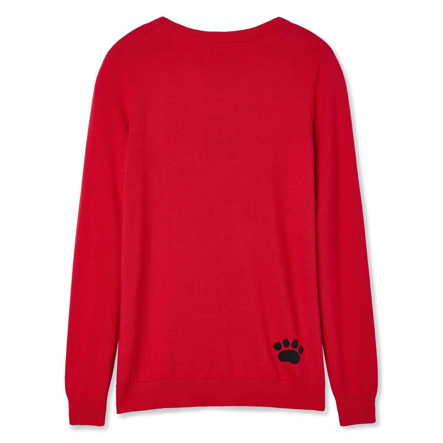 Love Ellen DeGeneres Women's Split Hem Dog Sweater