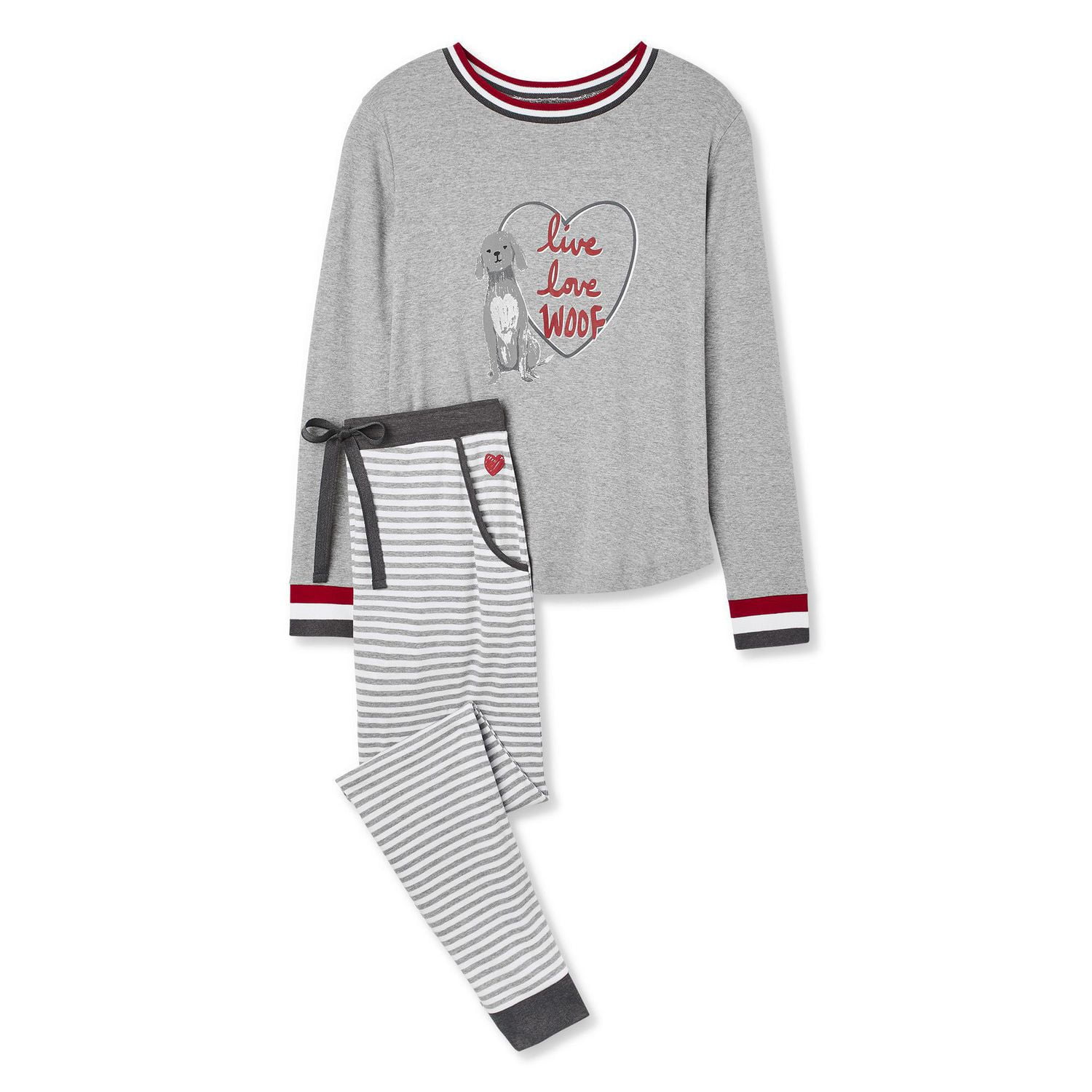 LOVE Ellen DeGeneres Ladies 2 Piece PJ Set Walmart