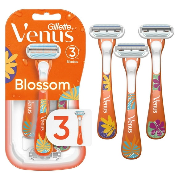 Rasoir jetable pour femmes Venus Floraison 3CT