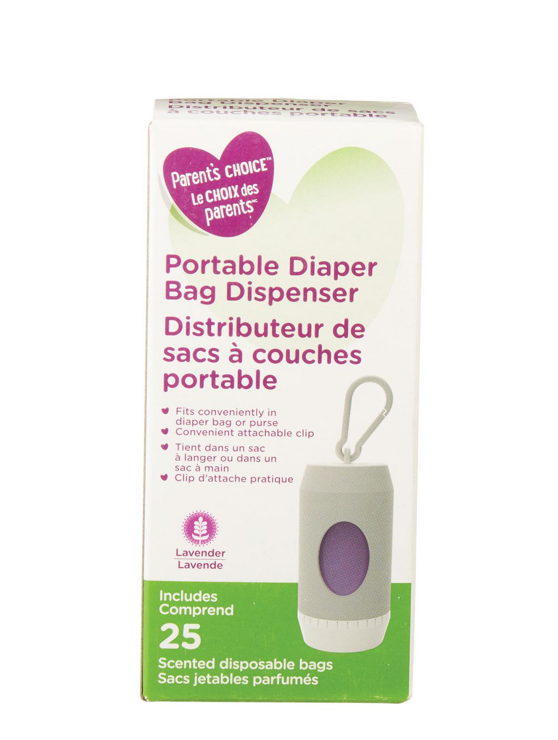 Parent&#39;s Choice Portable Diaper Bag Dispenser | Walmart Canada