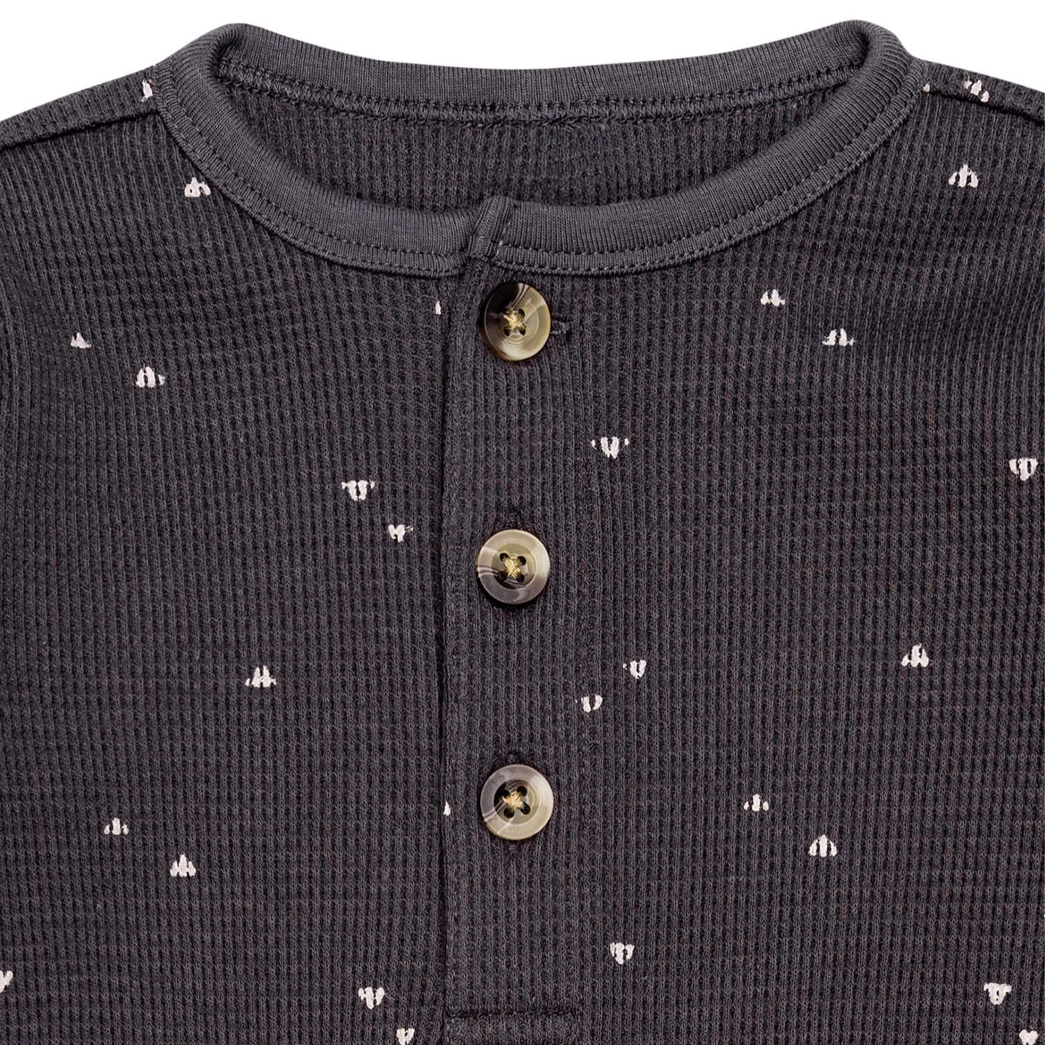 Modern Moments by Gerber - Barboteuse ample à manches longues + jambe longue - Triangle gris