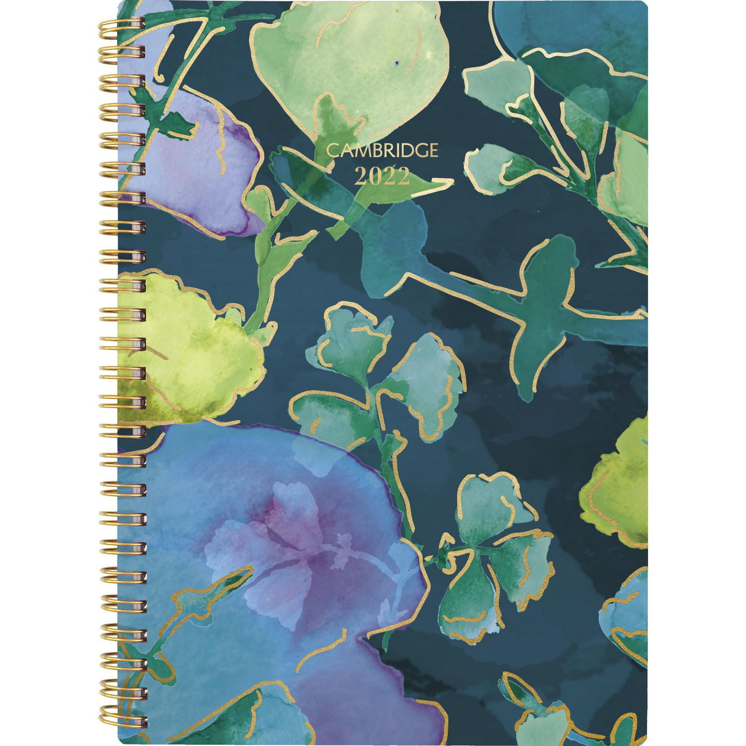 Cambridge Agenda moyen florale, 18 mois