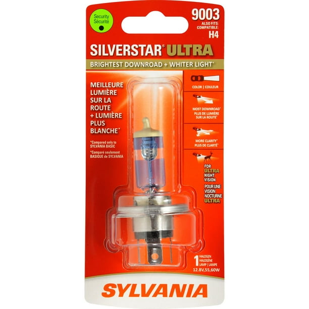 Phare halogène SilverStar ULTRA 9003 SYLVANIA