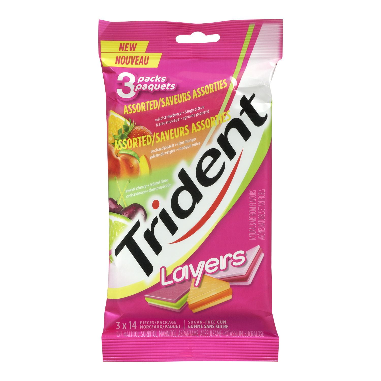 Trident Layers Sugar Free Gum Variety Pack Walmart Canada