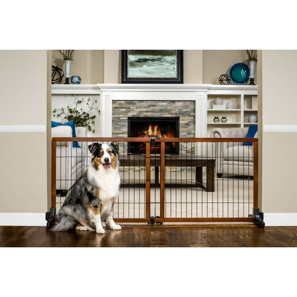 Carlson Pet Products Pressure Mount Wooden Pet Gate