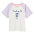 thumbnail image 3 of T-shirt raglan Stitch Disney pour filles, 3 of 3