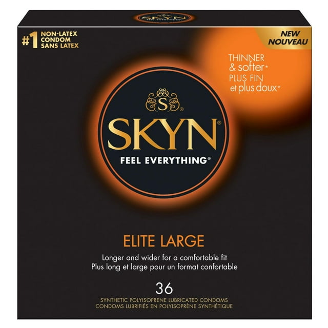 SKYN Elite Large Non-Latex Condoms, 36 Count