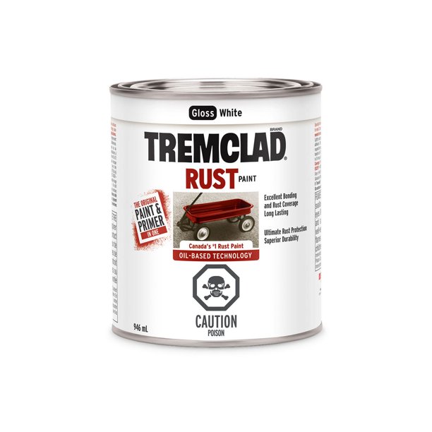 Tremclad Gloss White Rust Paint Walmart.ca